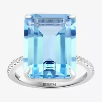 Effy Final Call  Womens Genuine Gemstone & White Sapphire Sterling Silver Cocktail Ring