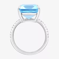 Effy Final Call  Womens Genuine Gemstone & White Sapphire Sterling Silver Cocktail Ring