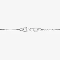 Effy  Womens 1/10 CT. T.W. Genuine Blue Topaz 14K White Gold 18 Inch Pendant Necklace