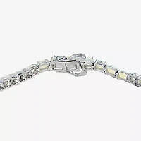 Effy  Womens Genuine White Opal Sterling Silver 7 Inch Tennis Bracelet