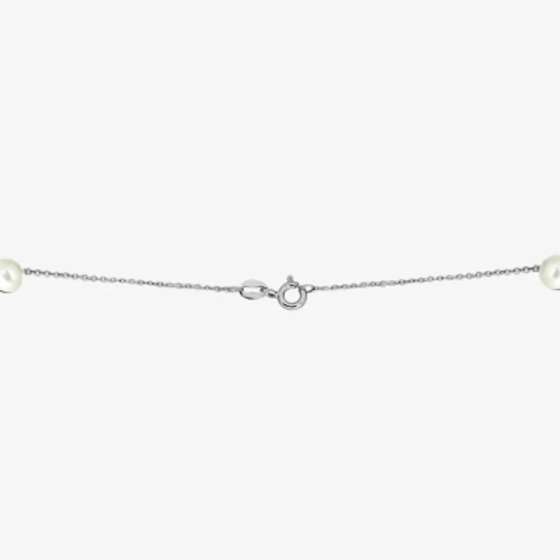 Effy  Womens White Cultured Freshwater Pearl Sterling Silver 20 Inch Pendant Necklace