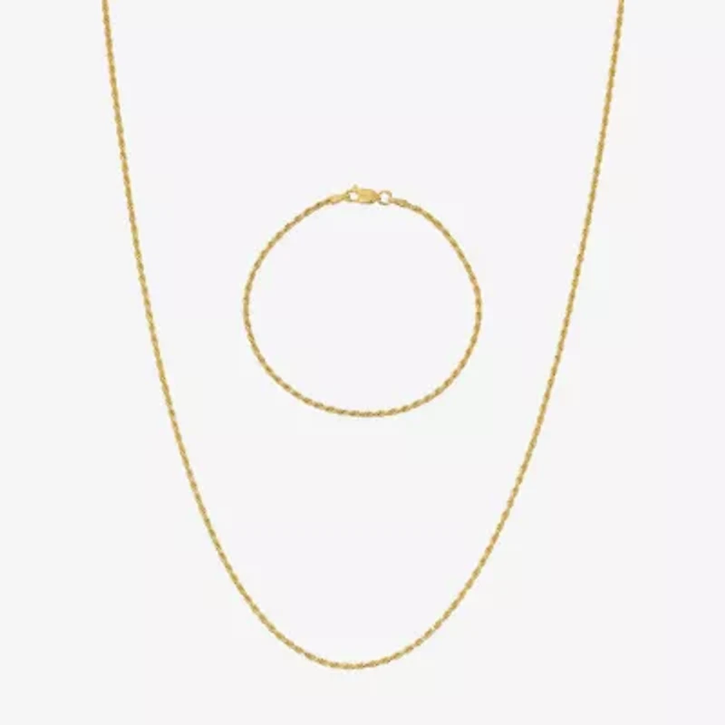 Made in Italy Womens 24K Gold Over Silver 2-pc. Jewelry Set