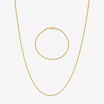 Made in Italy Womens 24K Gold Over Silver 2-pc. Jewelry Set