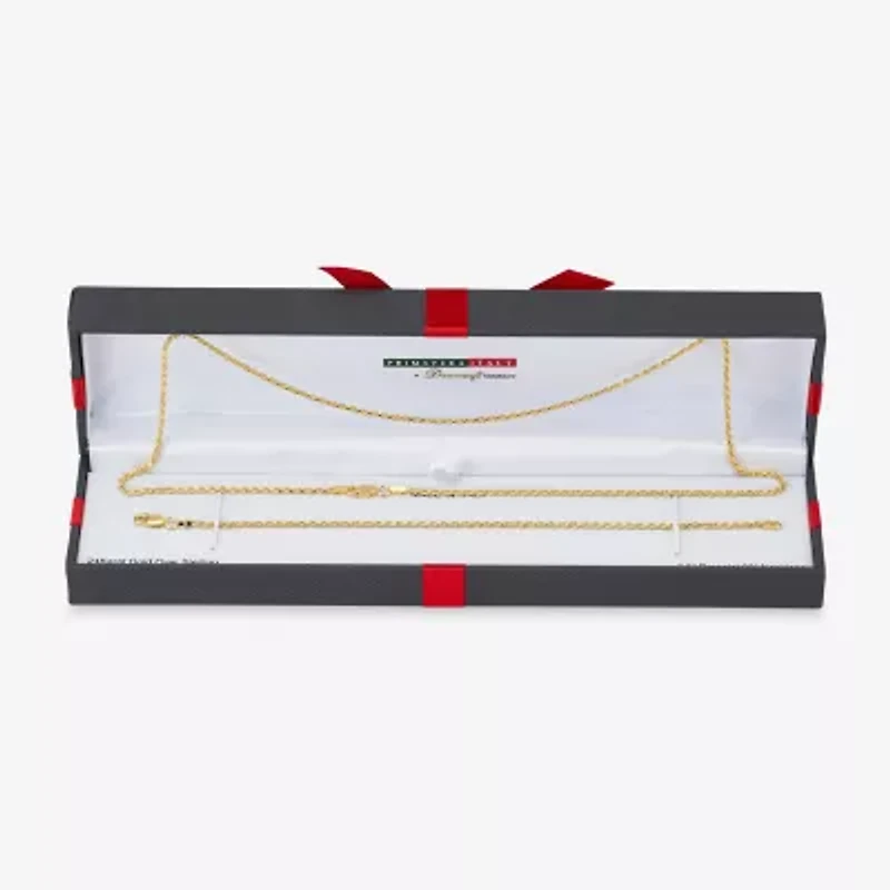 Made in Italy Womens 24K Gold Over Silver 2-pc. Jewelry Set