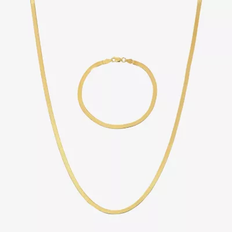 Made in Italy Womens 24K Gold Over Silver 2-pc. Jewelry Set
