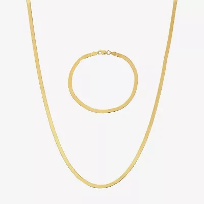 Made in Italy Womens 24K Gold Over Silver 2-pc. Jewelry Set