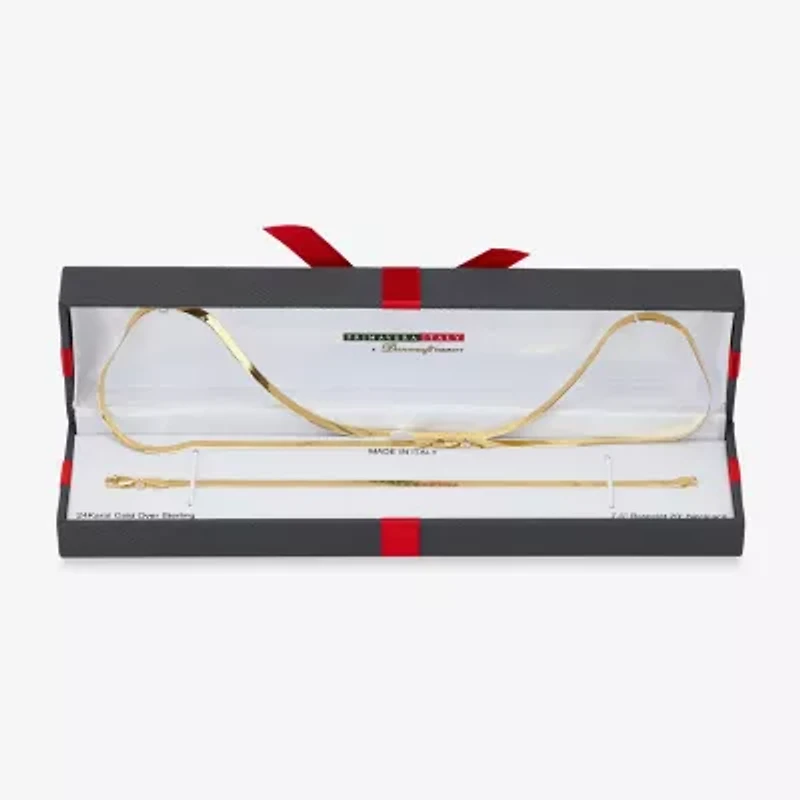 Made in Italy Womens 24K Gold Over Silver 2-pc. Jewelry Set