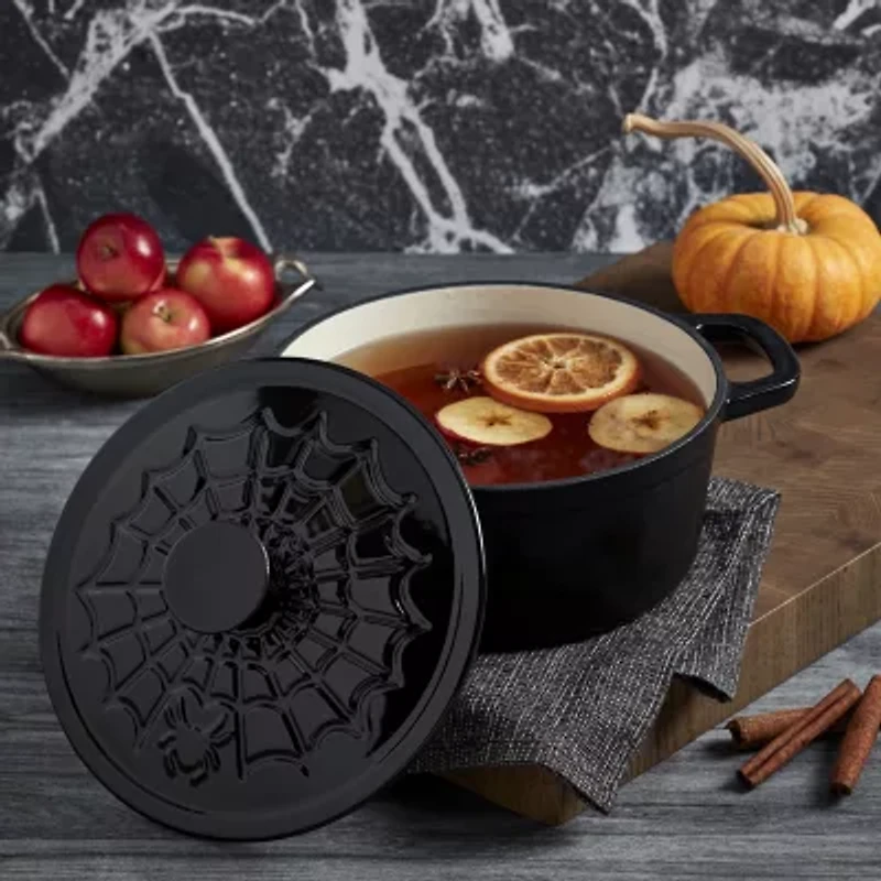 Smith & Clark Spiderweb Cast Iron 3-qt. Dutch Oven with Lid