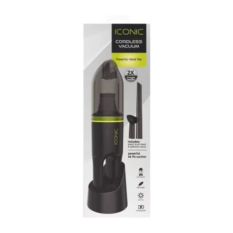 ICONIC Cordless Handheld Vacuum with USB-Charging and Multiple Attachments