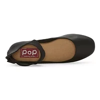 Pop Leaf Womens Round Closed Toe Ballet Flats