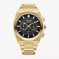 Citizen Modern Axiom Mens Chronograph Gold Tone Stainless Steel Bracelet Watch Ca4582-54e