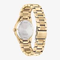 Citizen Sport Luxury Womens Gold Tone Stainless Steel Bracelet Watch Ew2702-59d
