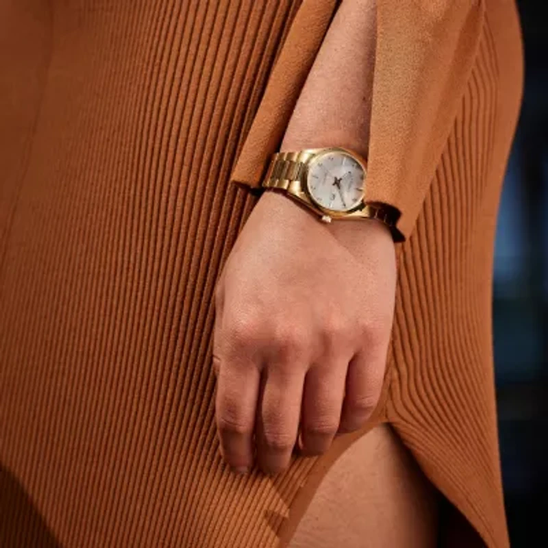 Citizen Sport Luxury Womens Gold Tone Stainless Steel Bracelet Watch Ew2702-59d