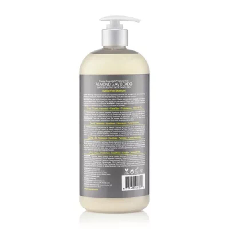 Design Essentials Almond & Avocado Moisturizing & Detangling Sulfate-Free Shampoo 34 oz.