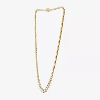 10 CT.T.W. (H-I / I1) Womens Lab Grown Diamond Tennis Necklace in Gold