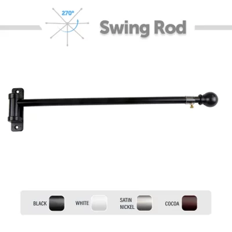 Rod Desyne Swing 5/8 Adjustable Curtain