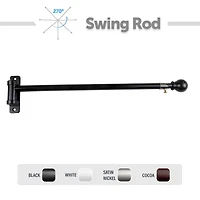 Rod Desyne Swing 5/8 Adjustable Curtain
