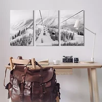 Stupell Industries Ski Mountain Top Landscape 3-pc. Wall Art Set