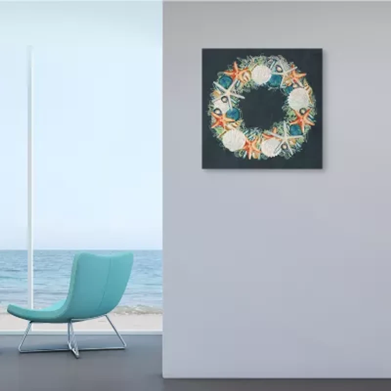 Stupell Industries Starfish And Nautical Sea Shell Canvas Art