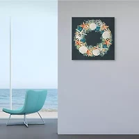 Stupell Industries Starfish And Nautical Sea Shell Canvas Art