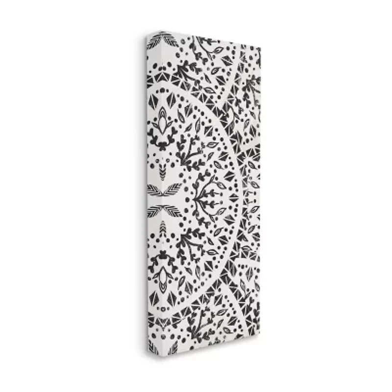 Stupell Industries Boho Fractal Pattern Study Canvas Art