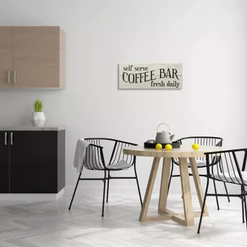 Stupell Industries Self Serve Coffee Bar Canvas Art