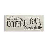 Stupell Industries Self Serve Coffee Bar Canvas Art