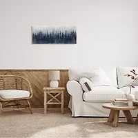 Stupell Industries Rustic Blue Forest Tree Line Canvas Art