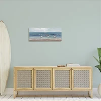 Stupell Industries Sandpiper Birds Cloudy Sky Canvas Art