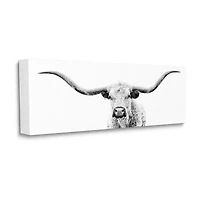 Stupell Industries Longhorn Cattle Modern Photography Canvas Art