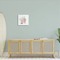 Stupell Industries Seahorse Starfish Layered Coral Canvas Art
