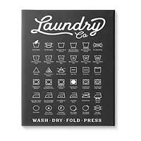 Stupell Industries Laundry Business Symbols Chart Canvas Art