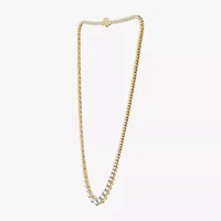 10 CT.T.W. (H-I / I1) Womens Lab Grown Diamond Tennis Necklace in Gold