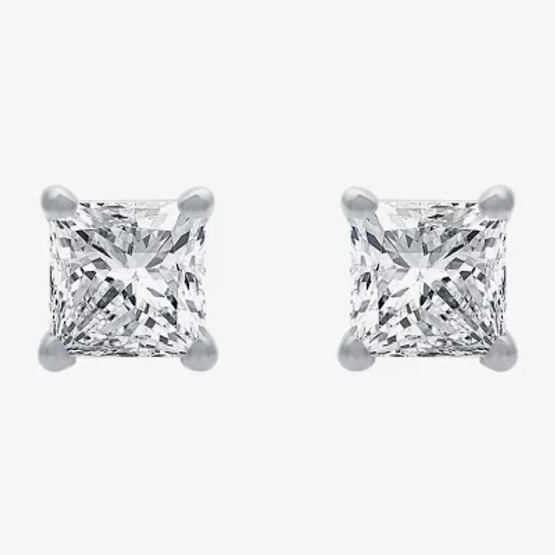 Ever Star (G / Vs2) 1/2 CT. T.W. Lab Grown White Diamond 14K White Gold Stud Earrings