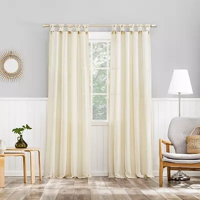 No 918 Hathaway Tab Top Sheer Single Curtain Panel