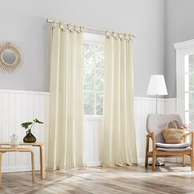 No 918 Hathaway Tab Top Sheer Single Curtain Panel