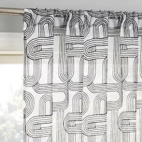 No 918 Kaz Rod Pocket Sheer Single Curtain Panel