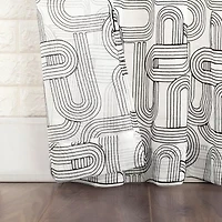 No 918 Kaz Rod Pocket Sheer Single Curtain Panel