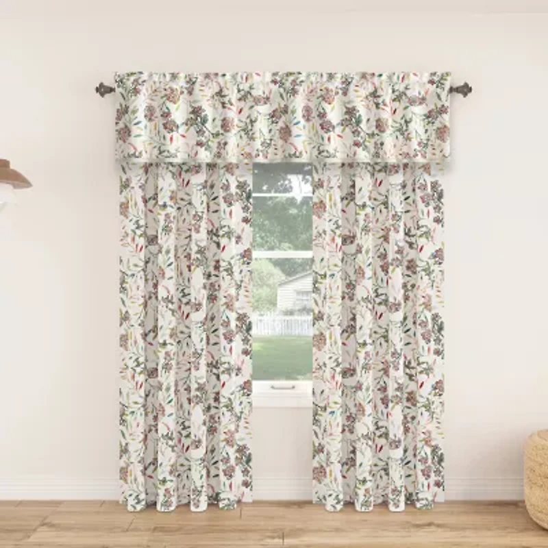 No 918 Lily Garden Rod Pocket Valance