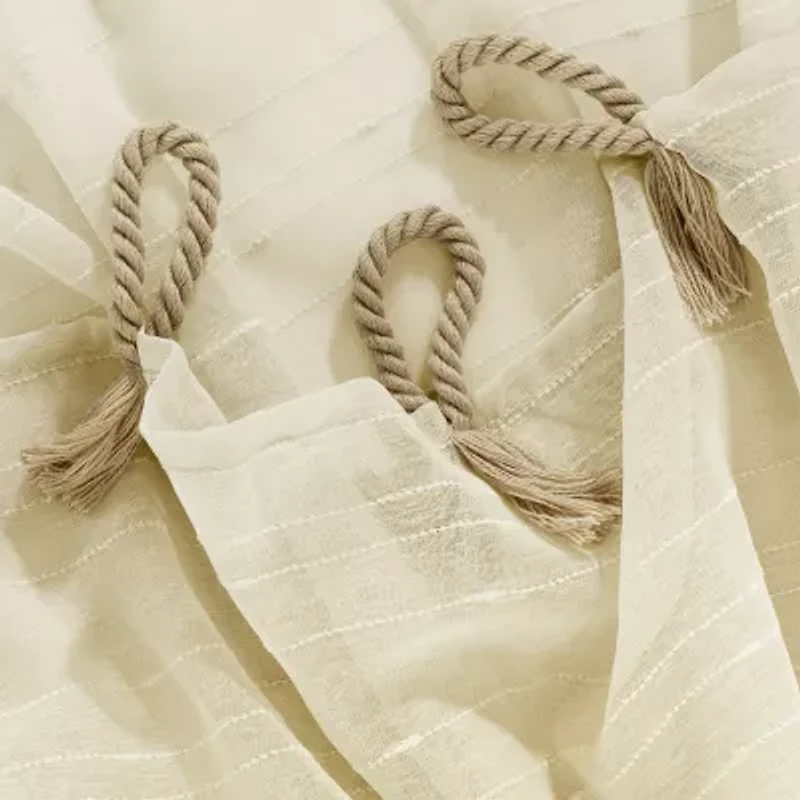 No 918 Noemi Tab Top Sheer Single Curtain Panel