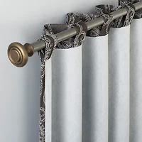 Sun Zero Pedra Back Tab 100% Blackout Single Curtain Panel