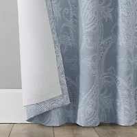 Sun Zero Pedra Back Tab 100% Blackout Single Curtain Panel