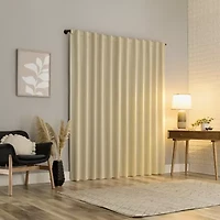 Sun Zero Aria Magnetic Closure Back Tab 100% Blackout Set of 2 Curtain Panel