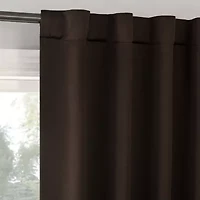 Sun Zero Aria Magnetic Closure Back Tab 100% Blackout Set of 2 Curtain Panel