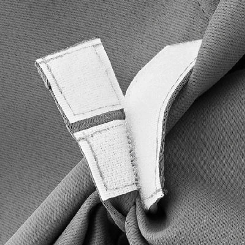 Sun Zero Evantieup Blackout Rod Pocket Single Tie-Up Shade