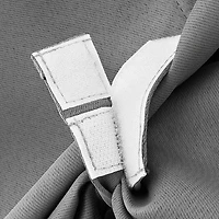 Sun Zero Evantieup Blackout Rod Pocket Single Tie-Up Shade