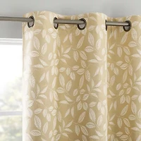 Sun Zero Satti Grommet Top 100% Blackout Single Curtain Panel