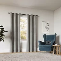 Sun Zero Cascade Grommet Top Blackout Single Curtain Panel