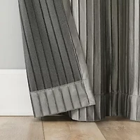 Sun Zero Cascade Grommet Top Blackout Single Curtain Panel
