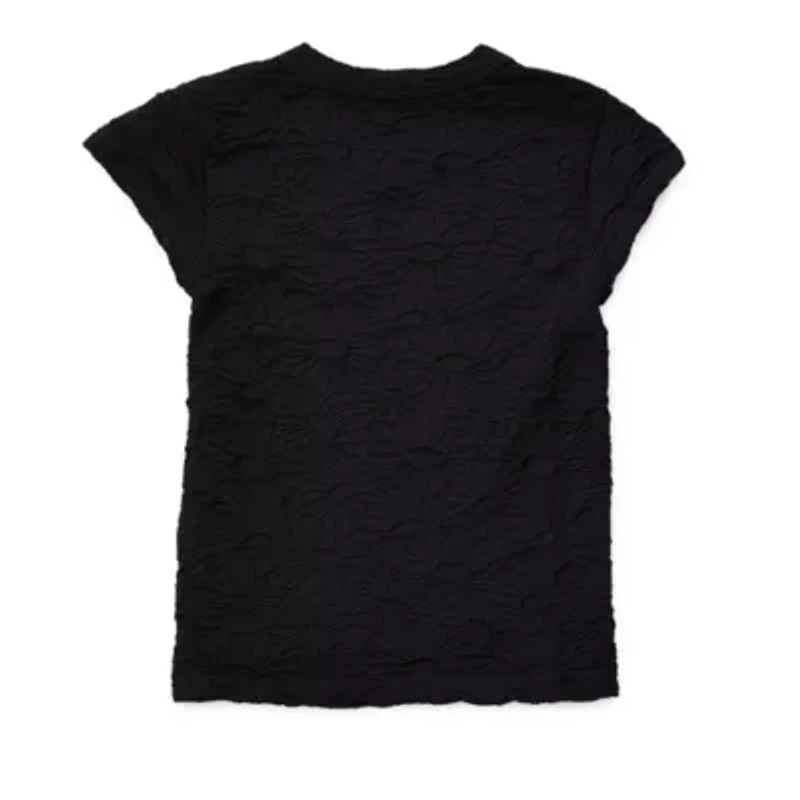 Thereabouts Little & Big Kid Girls Scoop Neck Short Sleeve T-Shirt